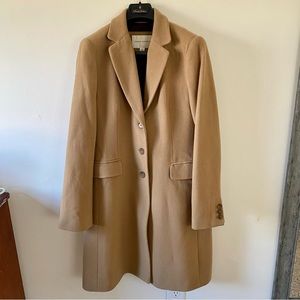 Banana Republic 100% wool camel coat